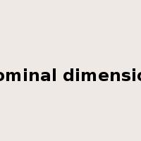 nominal dimension是什么意思