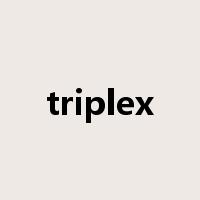 triplex是什么意思