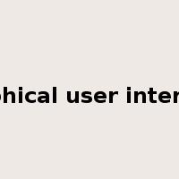 graphical user interface是什么意思