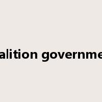 coalition government是什么意思