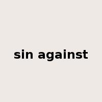 sin against是什么意思