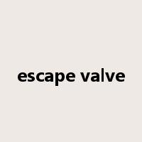escape valve是什么意思