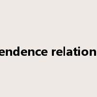 dependence relationship是什么意思