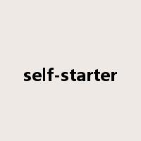 self-starter是什么意思