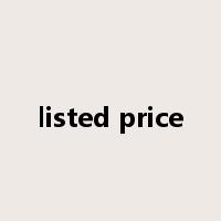 listed price是什么意思