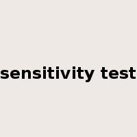 sensitivity test是什么意思