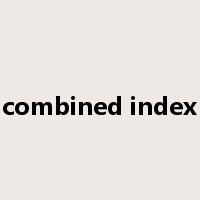 combined index是什么意思