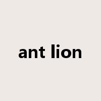 ant lion是什么意思