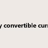 freely convertible currency是什么意思