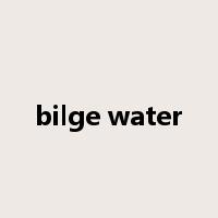 bilge water是什么意思