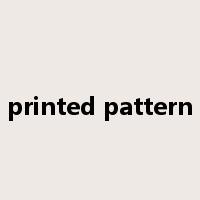 printed pattern是什么意思