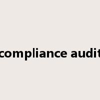 compliance audit是什么意思
