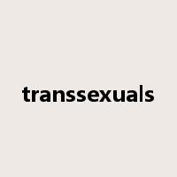 transsexuals是什么意思