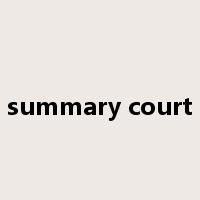 summary court是什么意思