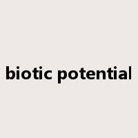 biotic potential是什么意思
