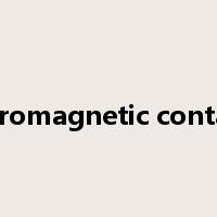 electromagnetic contactor是什么意思