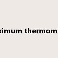 maximum thermometer是什么意思
