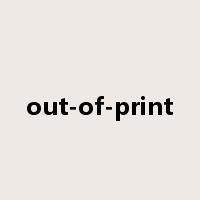 out-of-print是什么意思