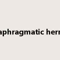 diaphragmatic hernia是什么意思