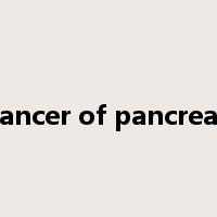 cancer of pancreas是什么意思