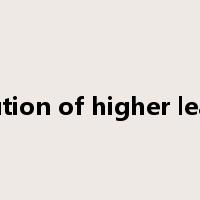 institution of higher learning是什么意思