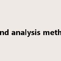 trend analysis method是什么意思