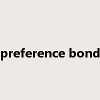 preference bond是什么意思