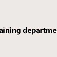 training department是什么意思