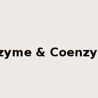 Enzyme & Coenzyme是什么意思