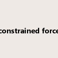 constrained force是什么意思