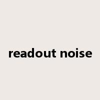 readout noise是什么意思