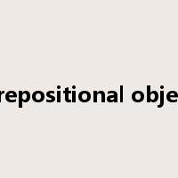 prepositional object是什么意思