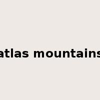 atlas mountains是什么意思