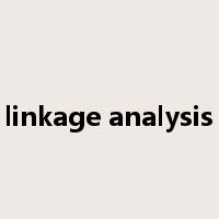 linkage analysis是什么意思