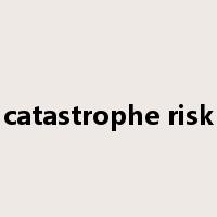catastrophe risk是什么意思