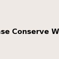 Please Conserve Water是什么意思