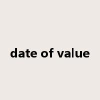date of value是什么意思