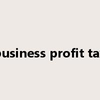 business profit tax是什么意思