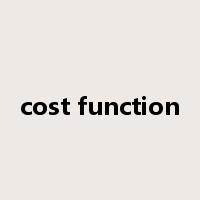cost function是什么意思