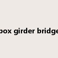box girder bridge是什么意思