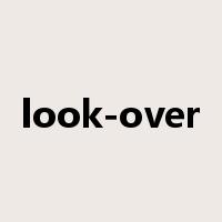 look-over是什么意思