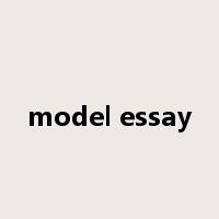 model essay是什么意思