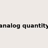 analog quantity是什么意思