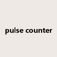 pulse counter是什么意思