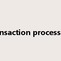transaction processing是什么意思