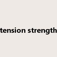 tension strength是什么意思