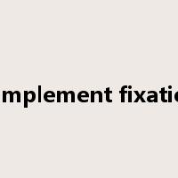 complement fixation是什么意思