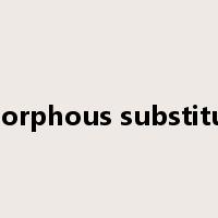 isomorphous substitution是什么意思