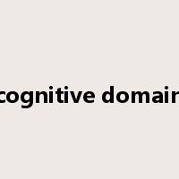 cognitive domain是什么意思