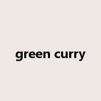 green curry是什么意思